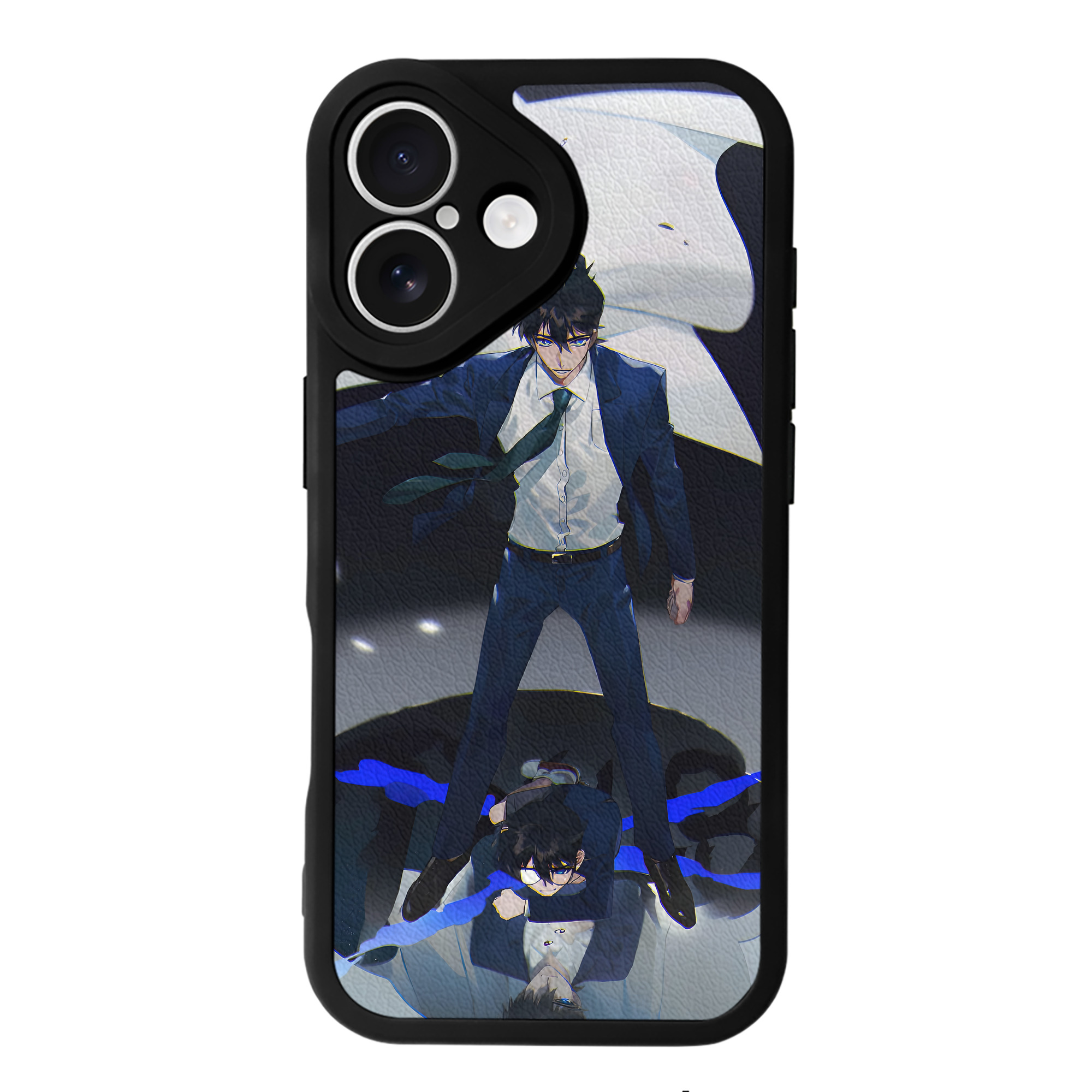 （画像用） 名探偵コナン Detective Conan 【iPhone 16シリーズ対応】シリコンスマホケース（レザー調） 材質：シリコン